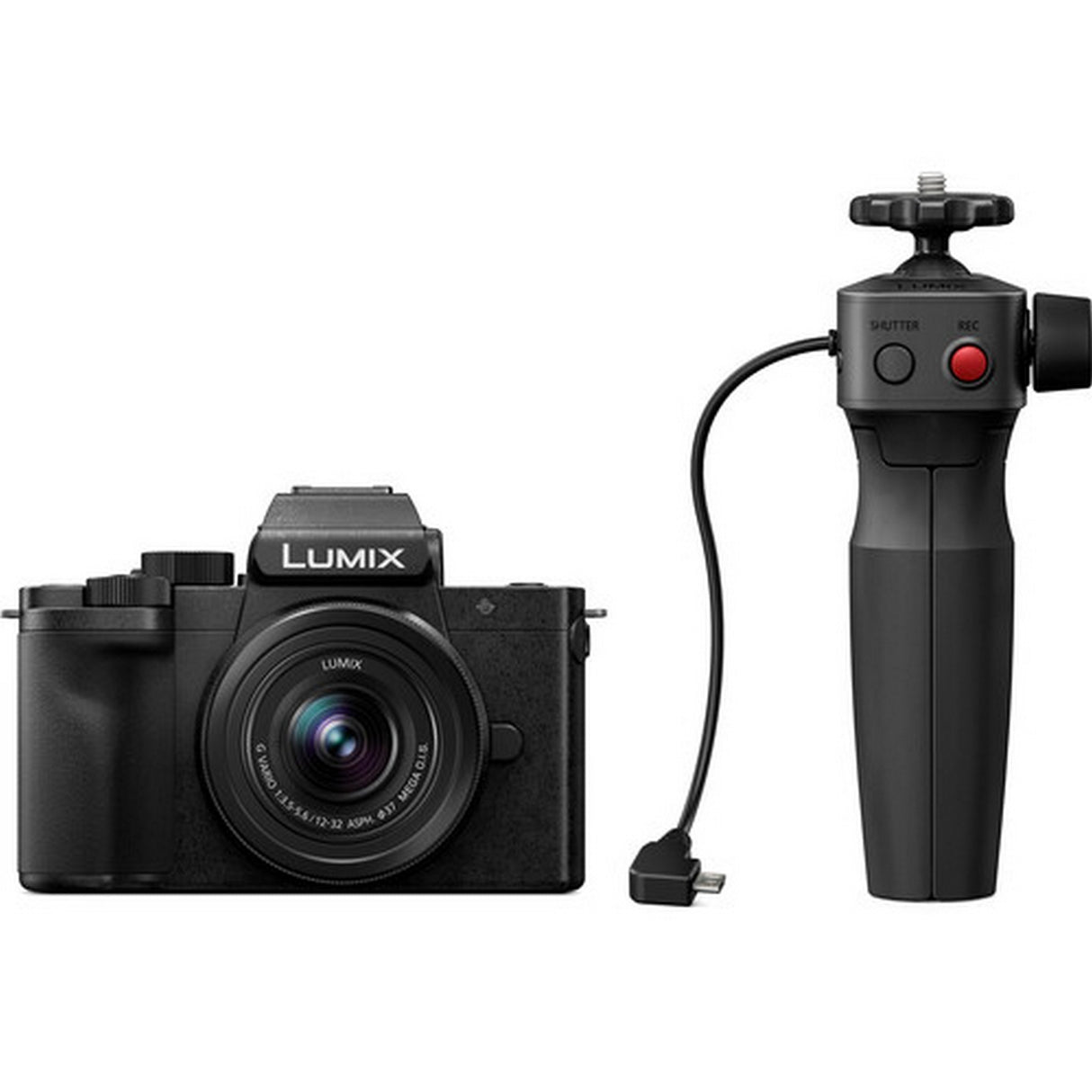 Panasonic LUMIX DC-G100VK Mirrorless Camera with 12-32mm F3.5-5.6 Lens and Tripod Grip