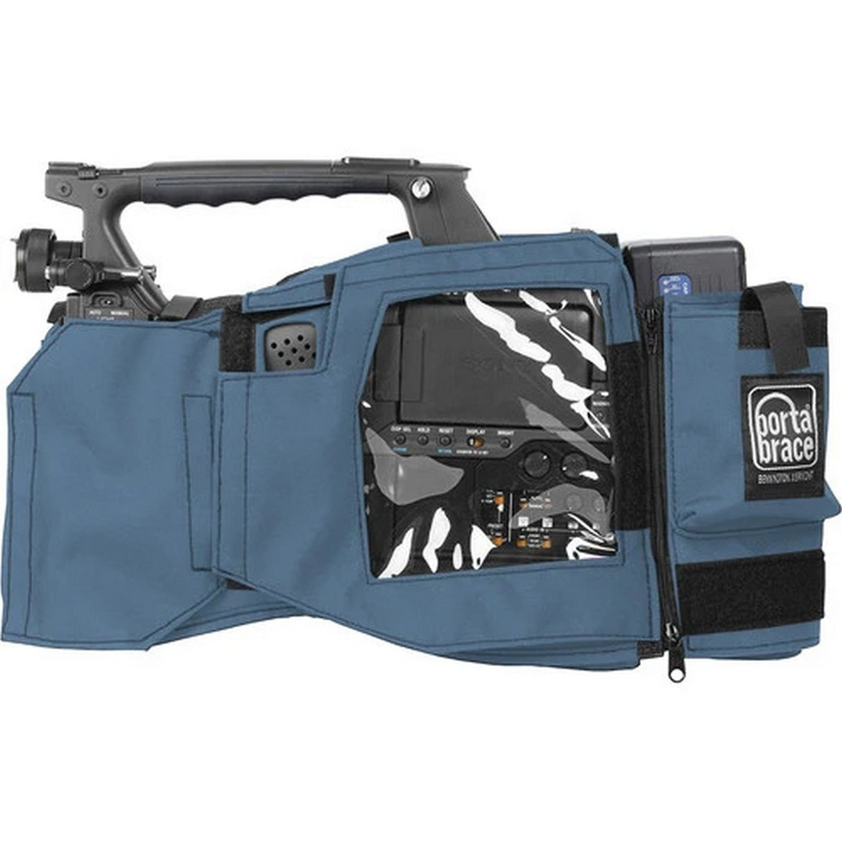 PortaBrace CBA-PXWZ450 Camera Body Armor Case for Sony PXW-Z450, Blue