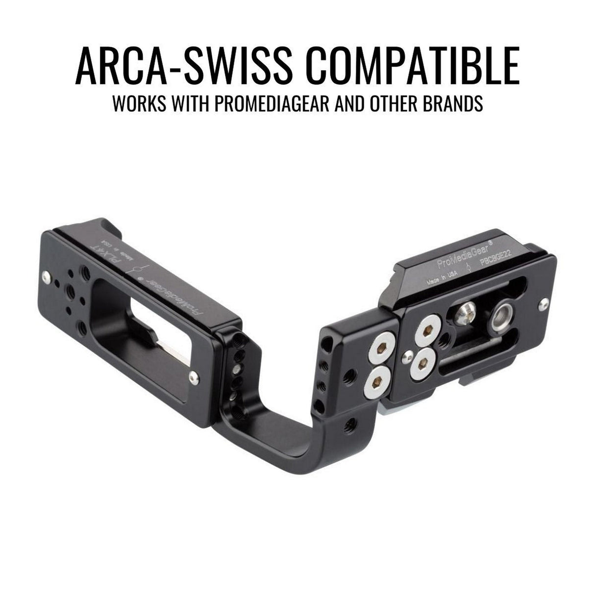 ProMediaGear PLCBGR10 Arca-Swiss L-Bracket for Canon R5 / R6 / R5 Mark II / R6 Mark II with BG-R10 BG-R20 Grip