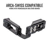 ProMediaGear PLCBGR10 Arca-Swiss L-Bracket for Canon R5 / R6 / R5 Mark II / R6 Mark II with BG-R10 BG-R20 Grip