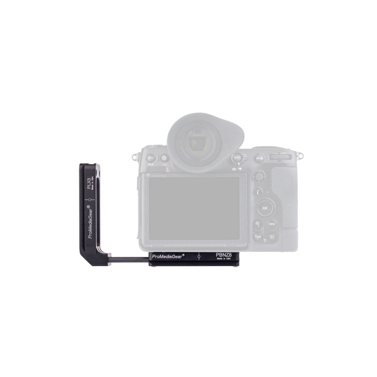 ProMediaGear PLNZ83X Arca-Swiss L-Bracket for Nikon Z8 Mirrorless Camera
