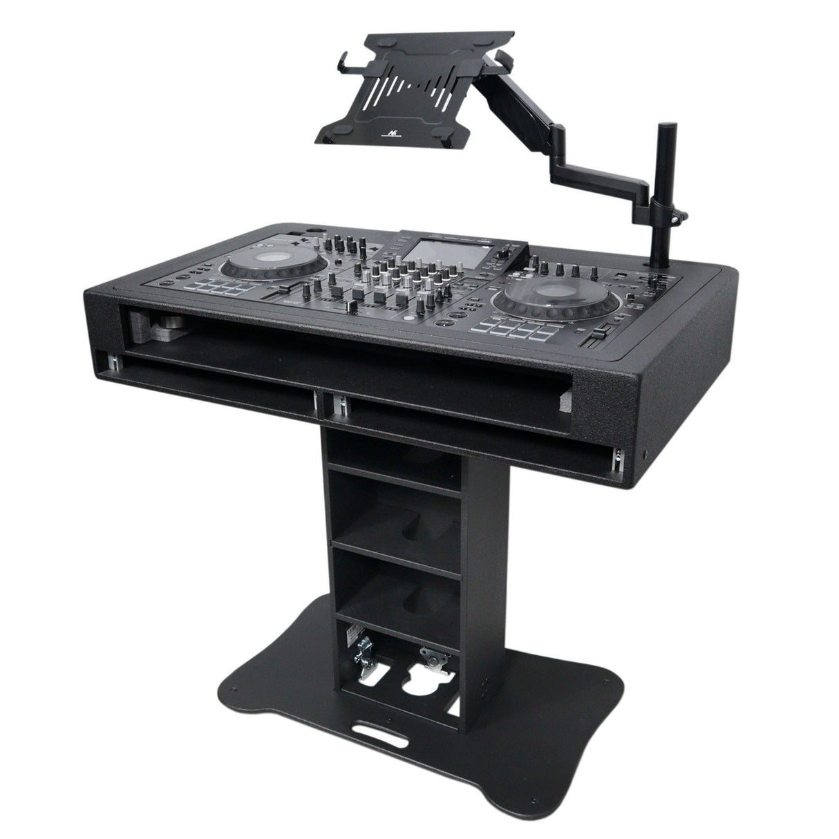 ProX XZF-DJCT W 2U CASE Control Tower DJ Podium for Pioneer DJ DDJ-REV7, XDJ-XZ, DDJ-1000, RANE One