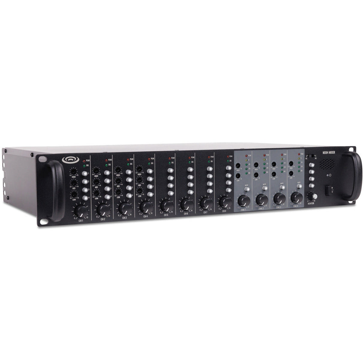 Pure Resonance Audio MX84 8-Channel Rack Mount Microphone Line Mixer