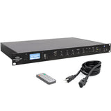 Pure Resonance Audio RMA500BT 5-Channel 500W Rack Mount Mixer Amplifier with Bluetooth