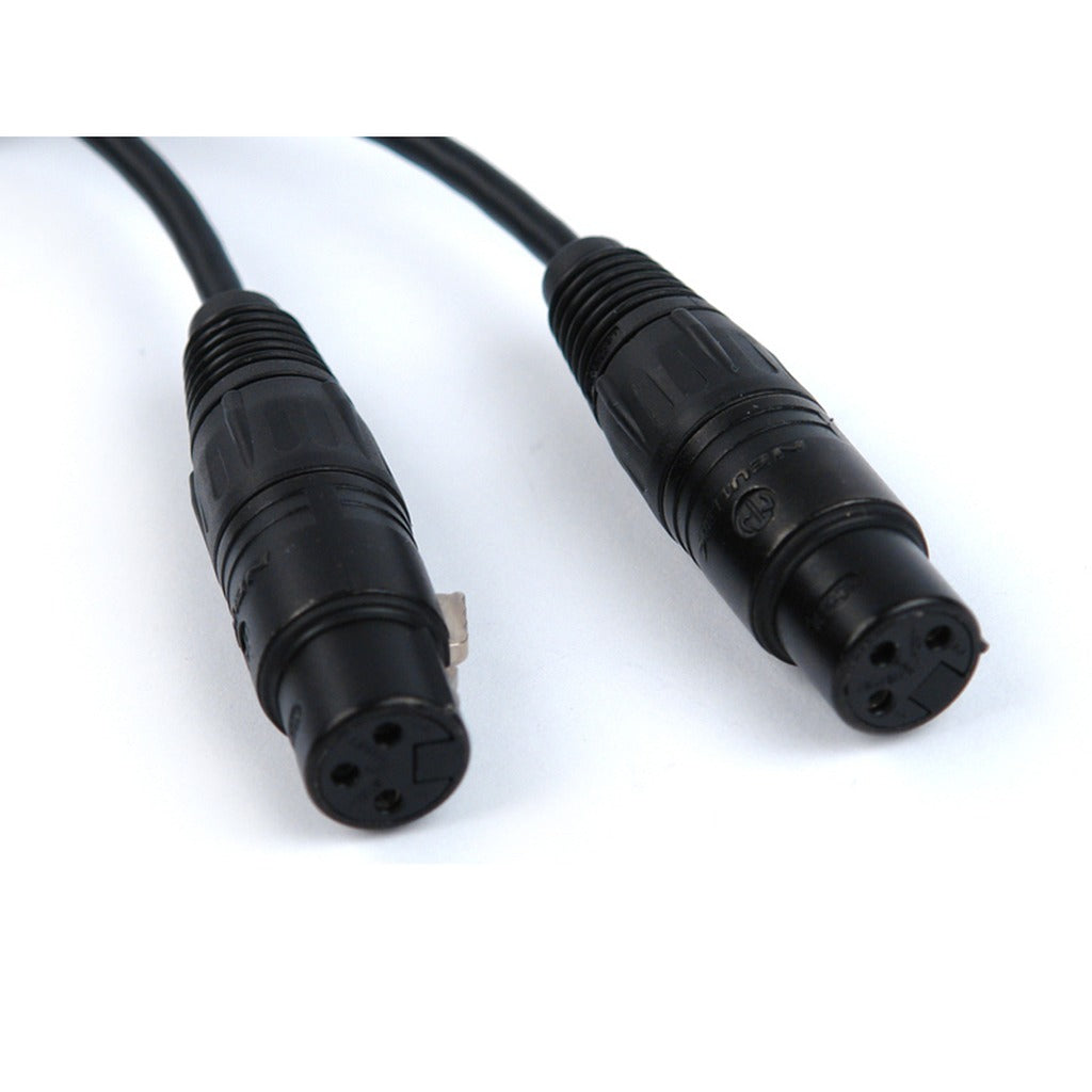 Remote Audio CAX3YMFF Dual XLR3F to XLR3M Balanced Summing Y-Cable 8 in