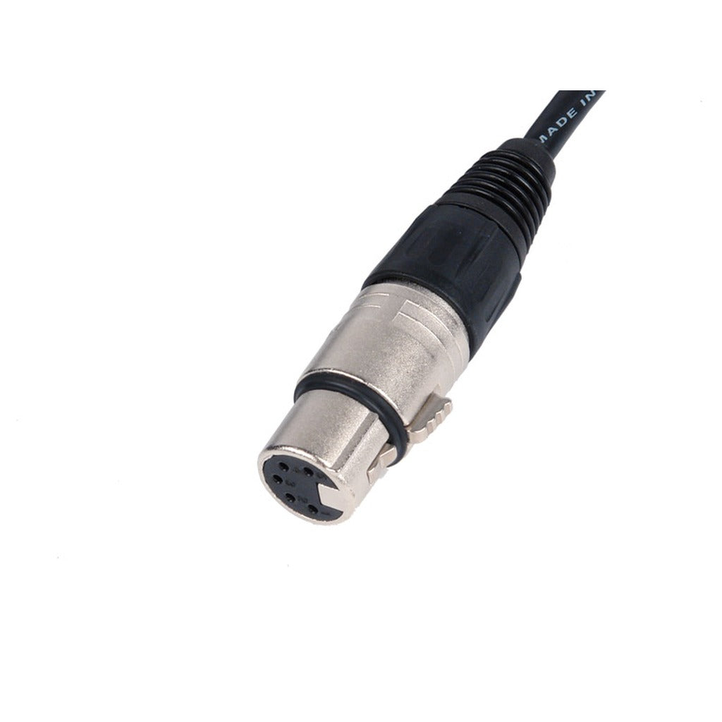 Remote Audio CAX5QN50 XLR5F to XLR5M Stereo Star Quad Cable Canare 50 ft