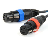 Remote Audio CAXSTEX5MR Dual XLR3F to RA XLR5M Stereo Cable for ARRI Alexa 2 ft