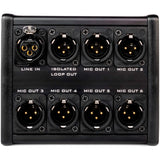 Sescom SES-PRESSBOX 6-Channel Passive Broadcast Press Box