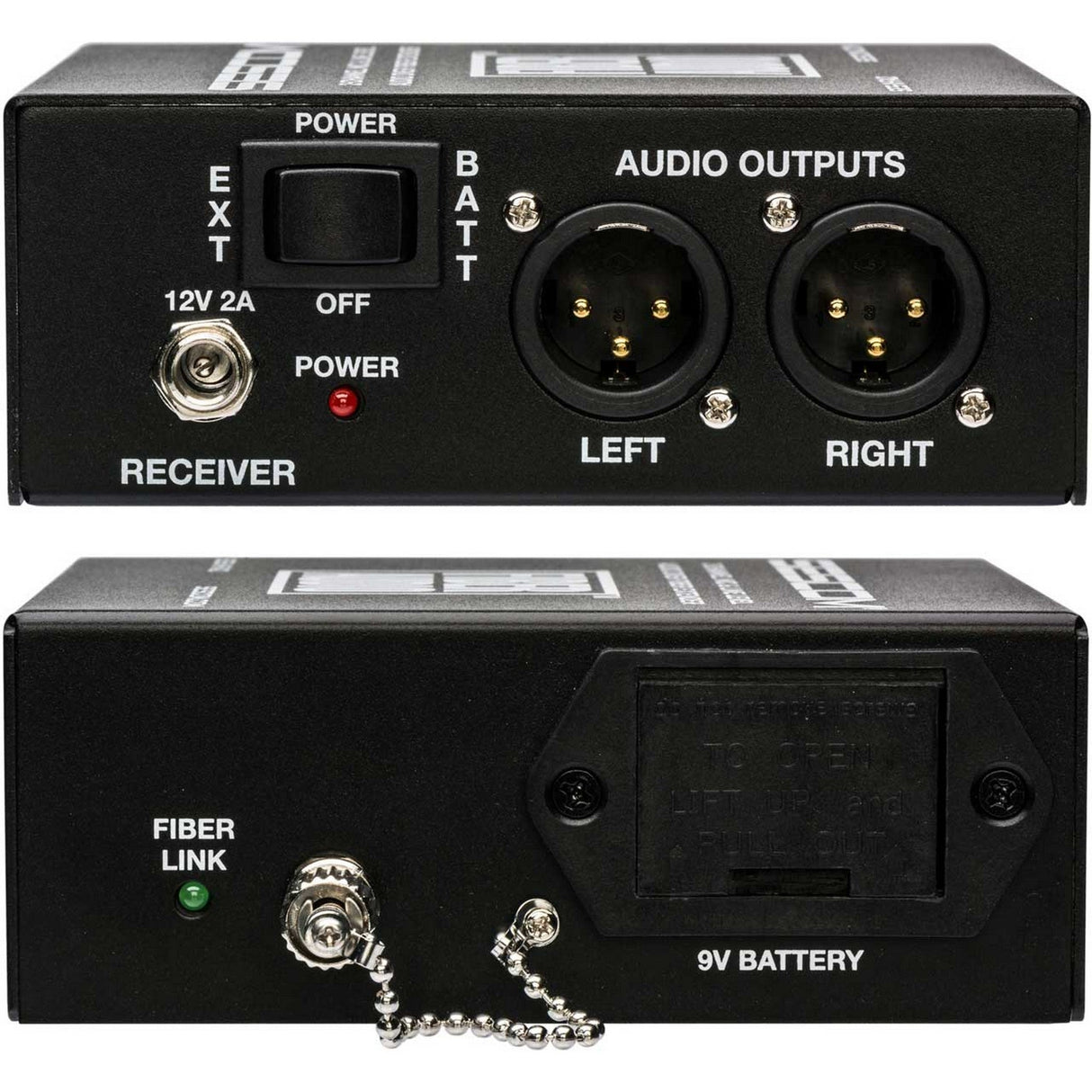 Sescom SES-X-FA2 Battery Powered 2-Channel Balanced XLR Mic/Line Level Fiber Connector