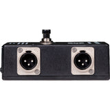 Sescom SES-XLR-RGAB-FS Passive Balanced Audio XLR A/B Reverse Gender Footswitch with Toggle Switch for Disconnect