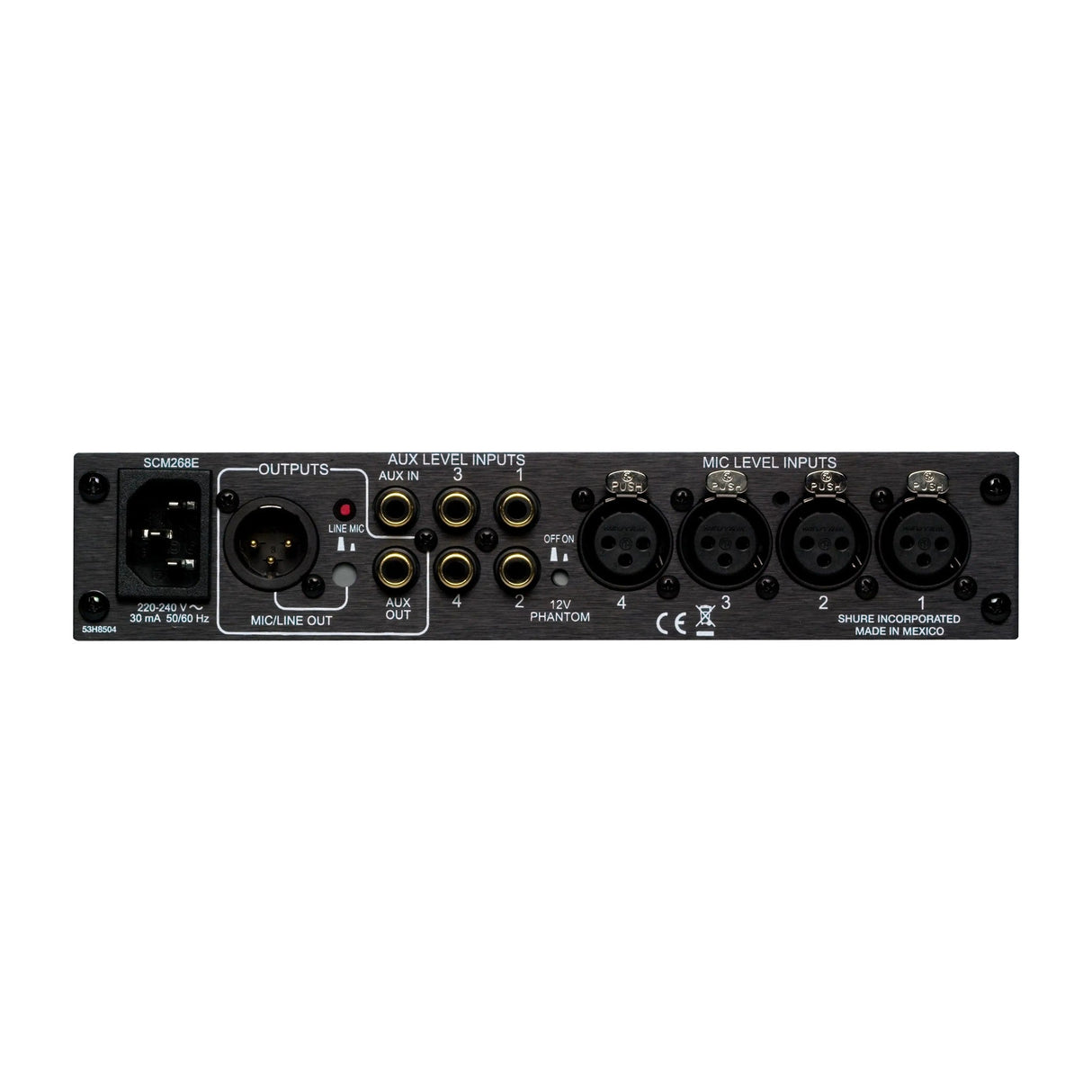 Shure SCM268 4-Channel Microphone Mixer