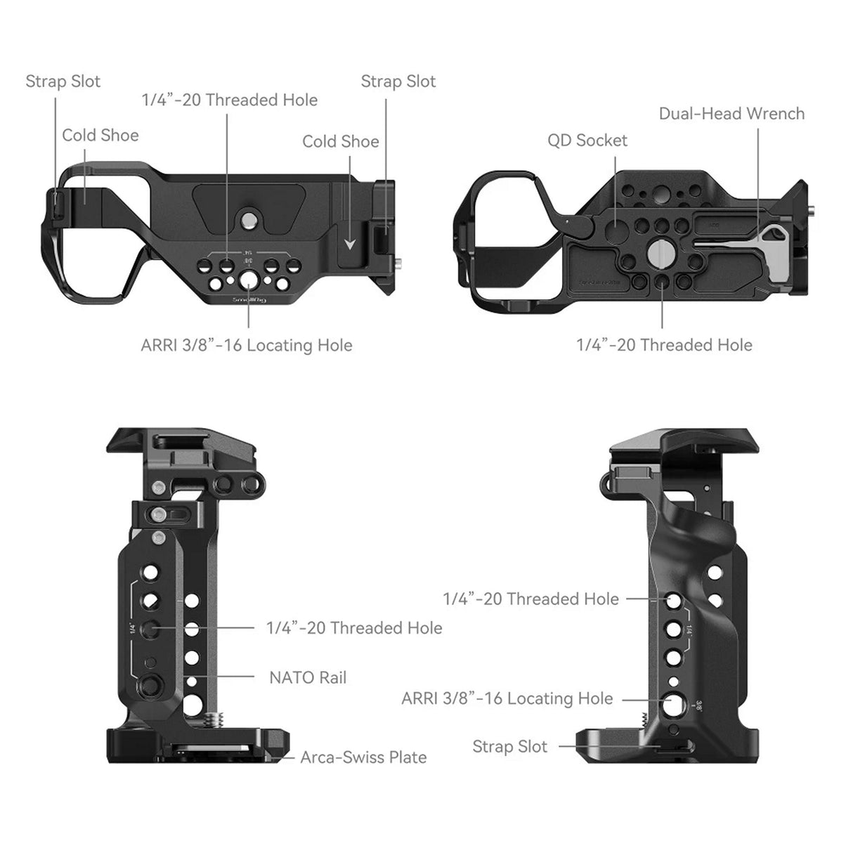 SmallRig Cage for Sony Alpha 7 III/R III