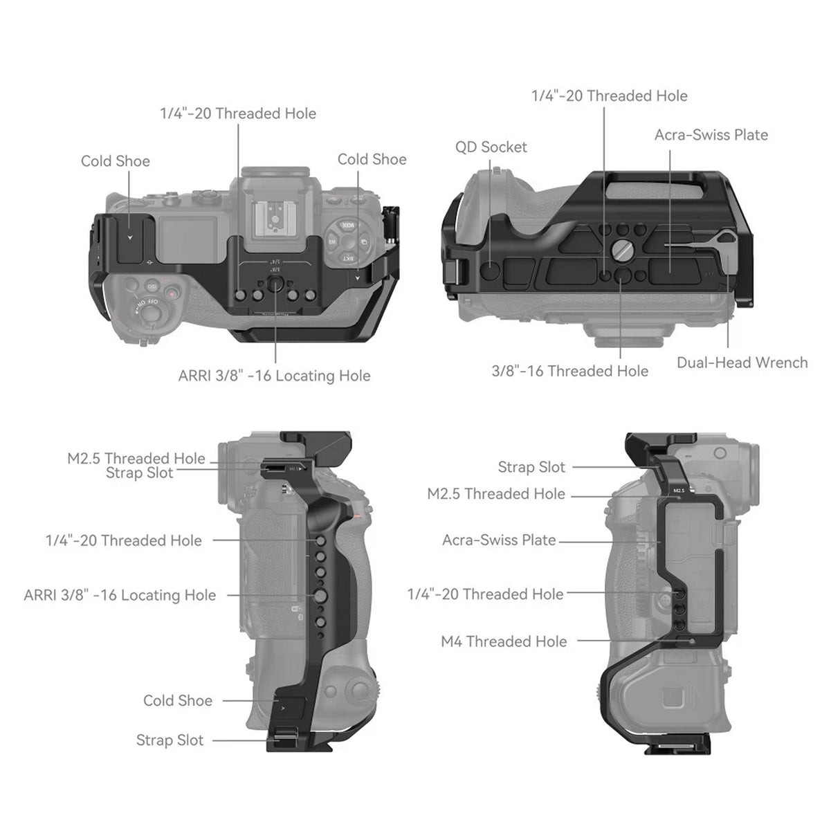 SmallRig Cage for Nikon Z 8 with MB-N12 Battery Grip