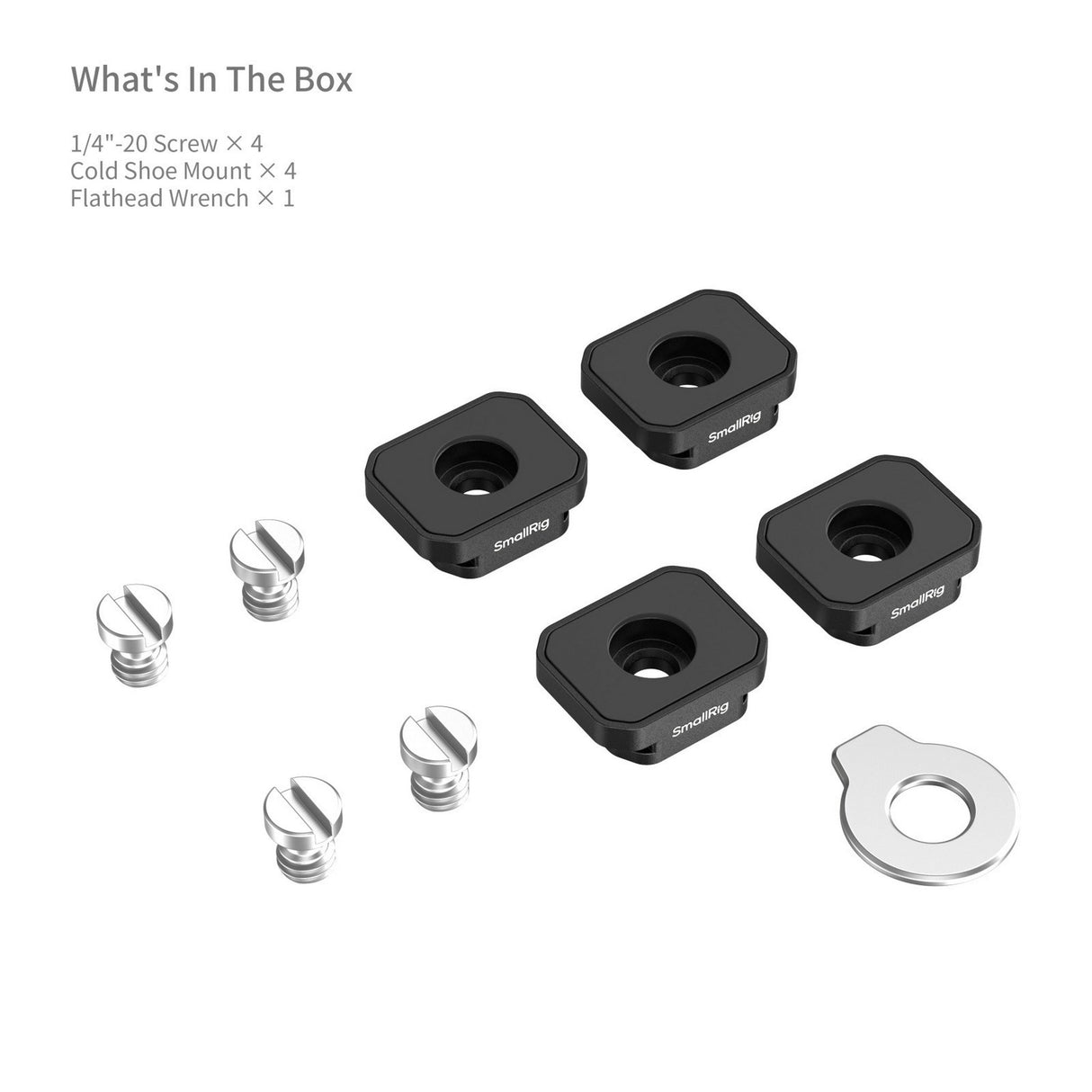 SmallRig 5472 Mount Plate with Cold Shoe Mount for Camera Accessories