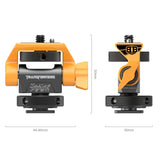 SmallRig 5519 Swivel and Tilt Adjustable Monitor Support with Cold Shoe, BumbleBee Edition