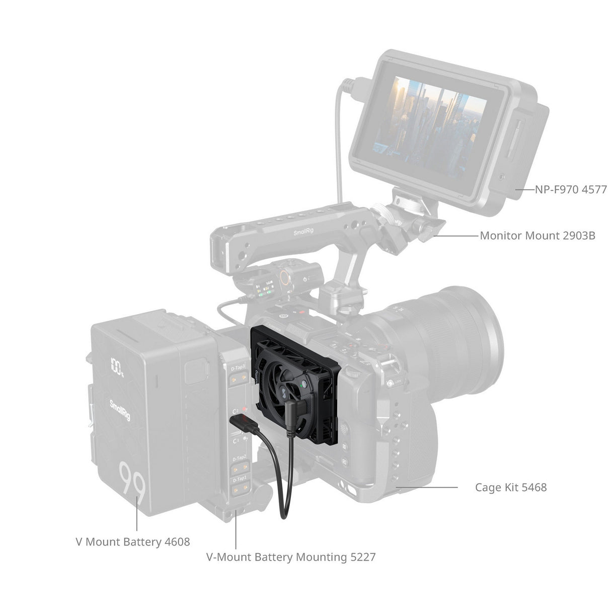 SmallRig 5874 Cooling Fan for Nikon ZR