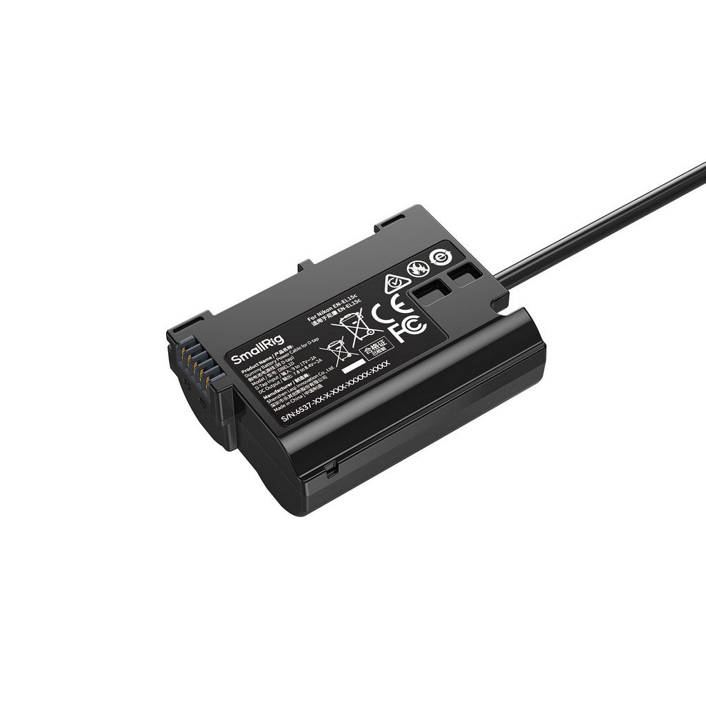 SmallRig 6537 D-Tap Dummy Battery Power Cable For Nikon EN-EL15c
