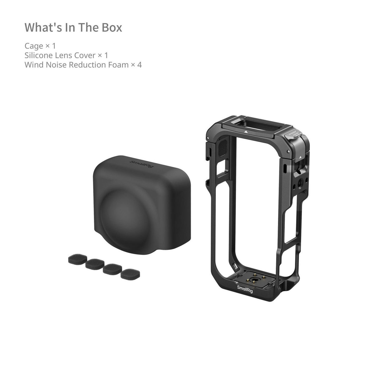 SmallRig 6965 Protective Cage with Silicone Lens Cap for Insta360 X6