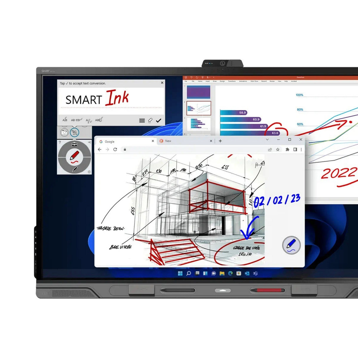 SMART Board QX065-P QX Pro Series 65-Inch Interactive Display with iQ