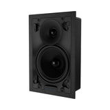Sonance VX Series 6-Inch Rectangle In-Wall Speaker with White Micro Trim Grille Pair