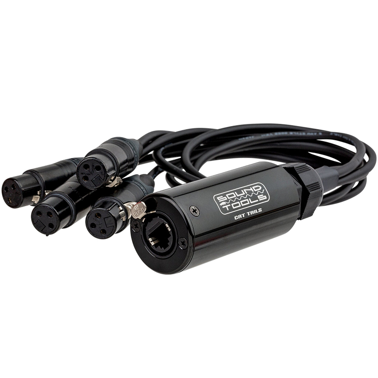 SoundTools CTFMX CAT Tails 2-Female XLR and 2-Male XLR Breakout Tails to Female etherCON, 24-Inch