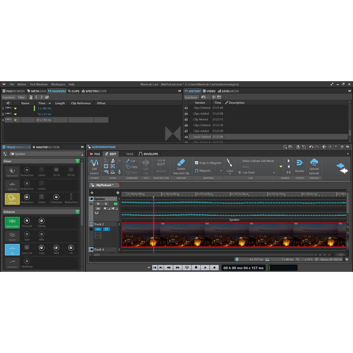 Steinberg WaveLab Cast 2 Audio Editing Software, Download Only