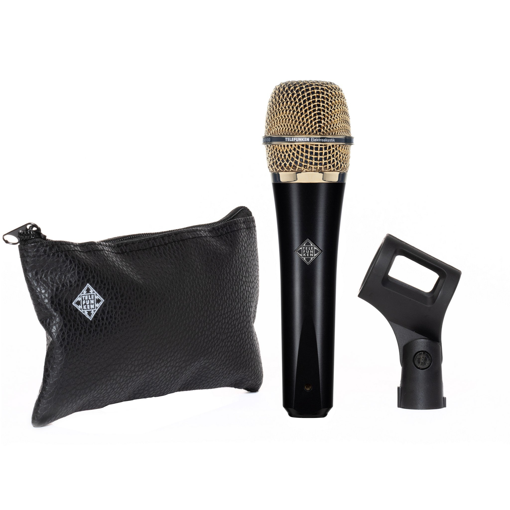 Telefunken M80 Supercardioid Handheld Dynamic Microphone, Black with Gold  Grille