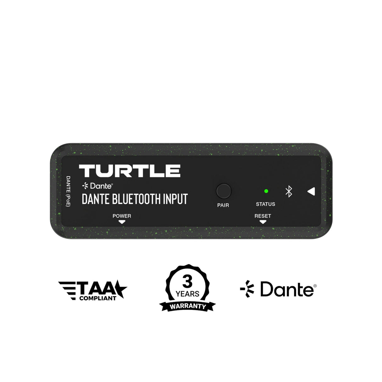 Turtle AV Dante Dual Channel Bluetooth Input Adapter