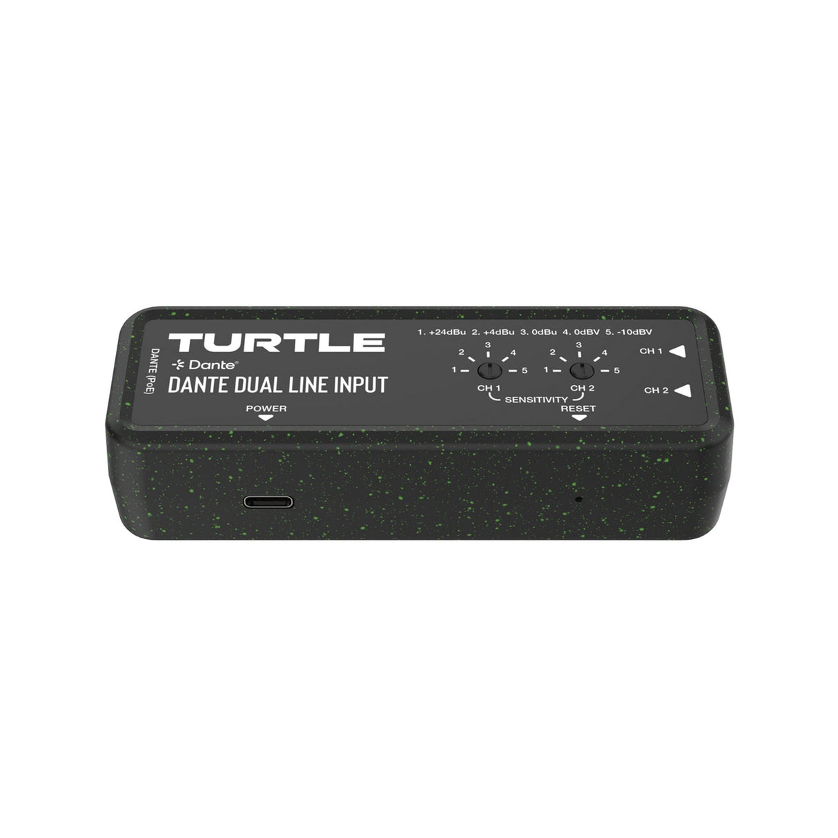 Turtle AV Dante Dual Channel Analog Line Input Adapter