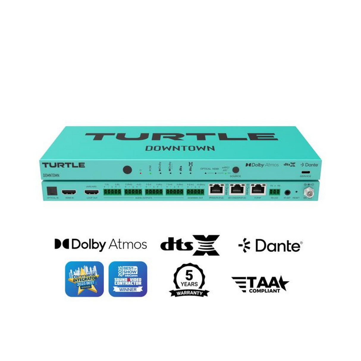 Turtle AV Downtown Dolby Atmos Dante Encoder