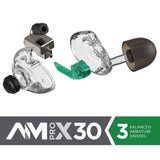 Westone AM Pro X30 Universal Fit Triple Driver IEMs with Passive Ambience