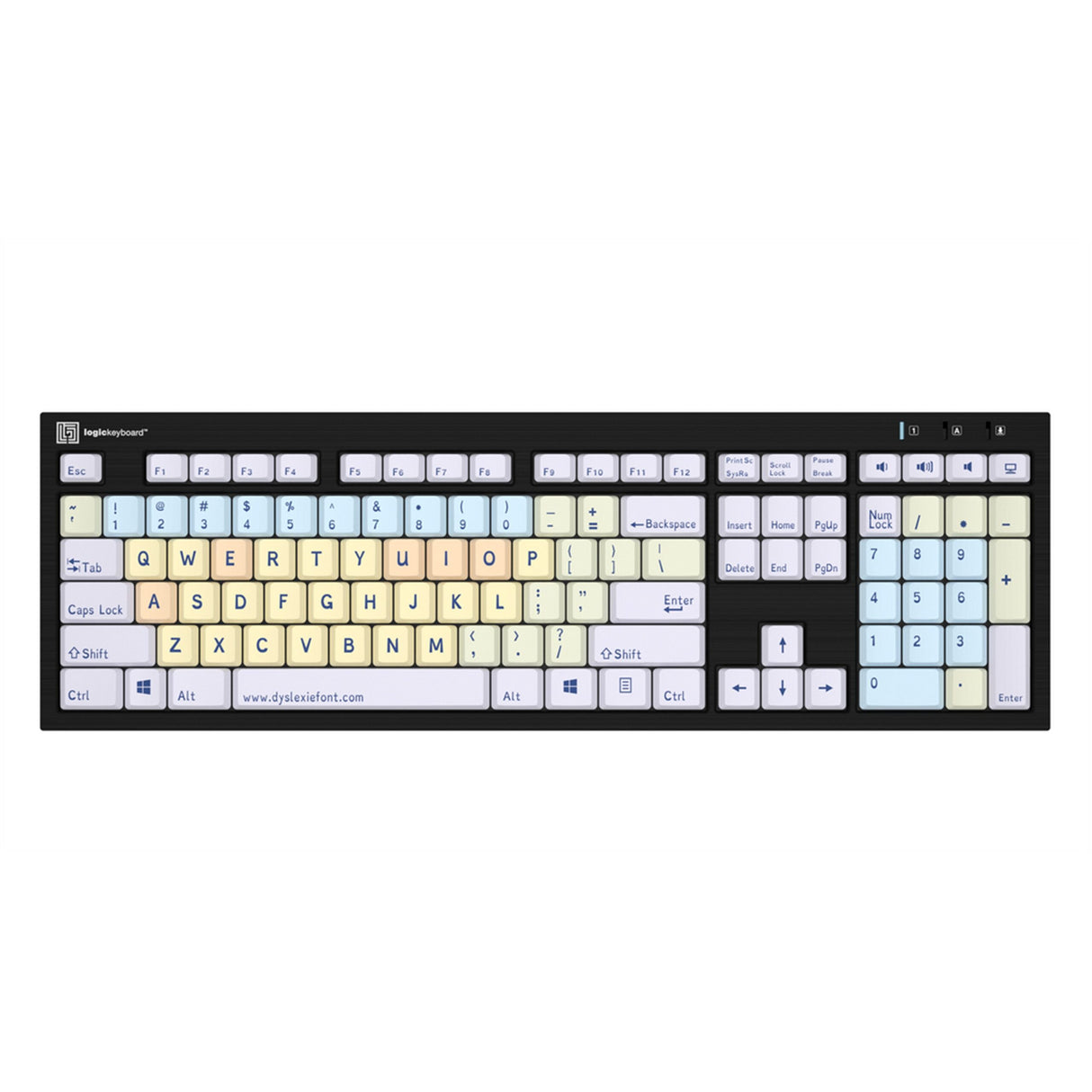 Logickeyboard Dyslexie Keyboard, US English