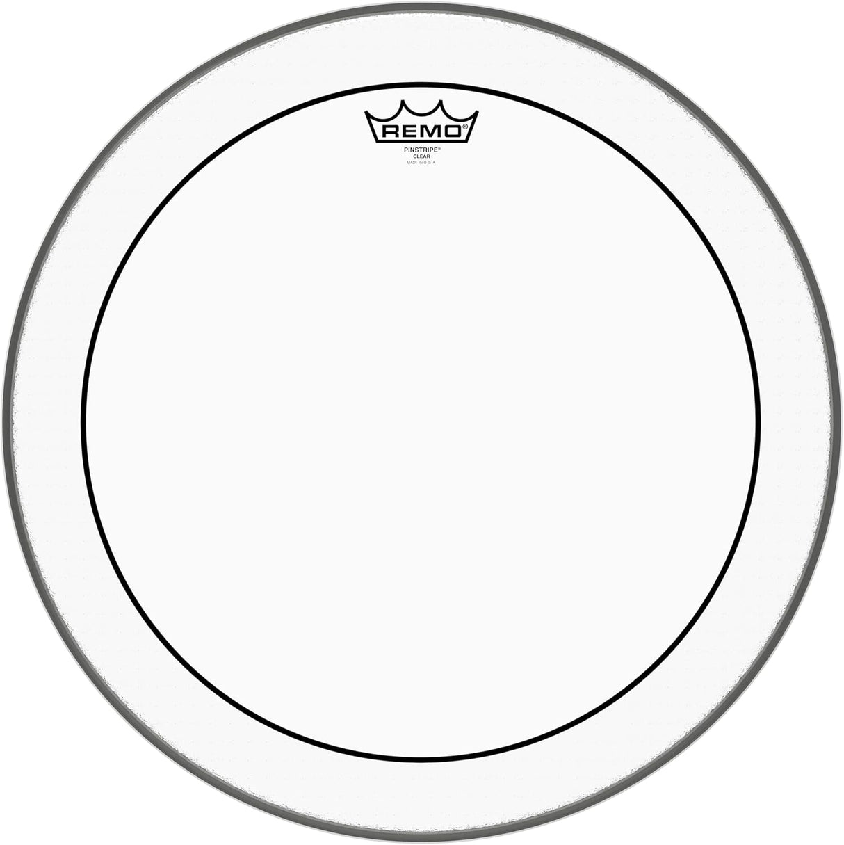 Remo 2-Ply Pinstripe Clear Drumhead, 18-Inch