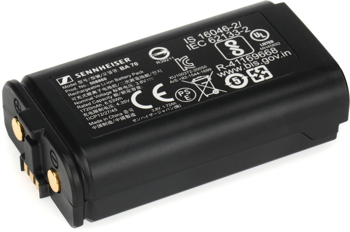 Sennheiser BA 70 Rechargeable Battery Pack for EW-D SK/EW-D SKM-S