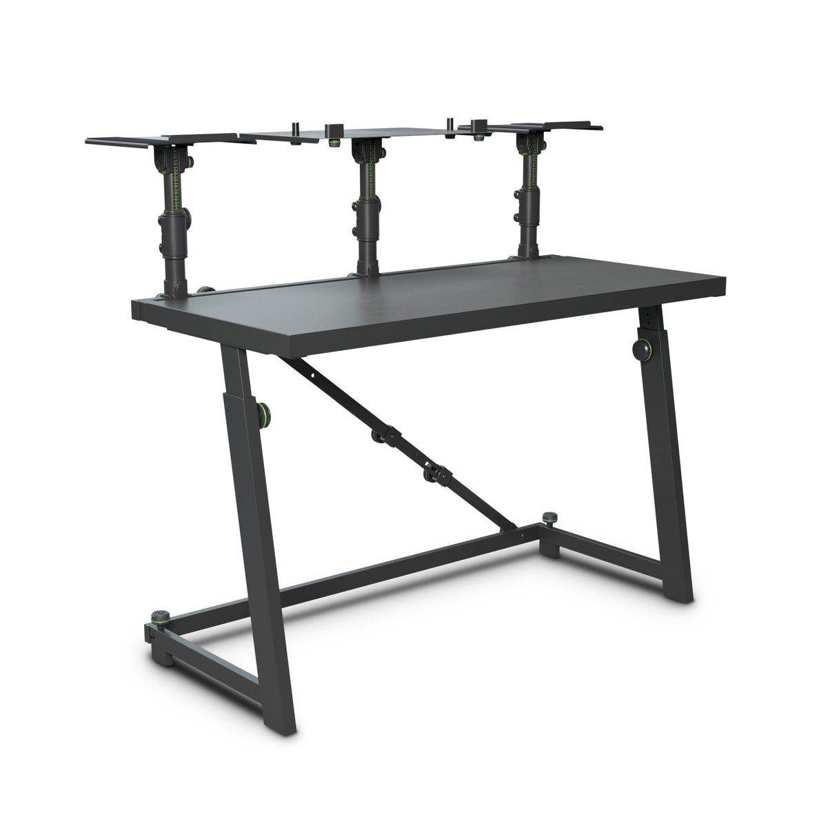 Gravity FDJT 01 DJ Desk with Adjustable Loudspeaker and Laptop Trays