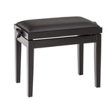 K&M 13700 Piano Bench Wooden Frame without Cushion, Black Matt Finish