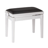 K&M 13710 Piano Bench Wooden Frame without Cushion, White Matt Finish