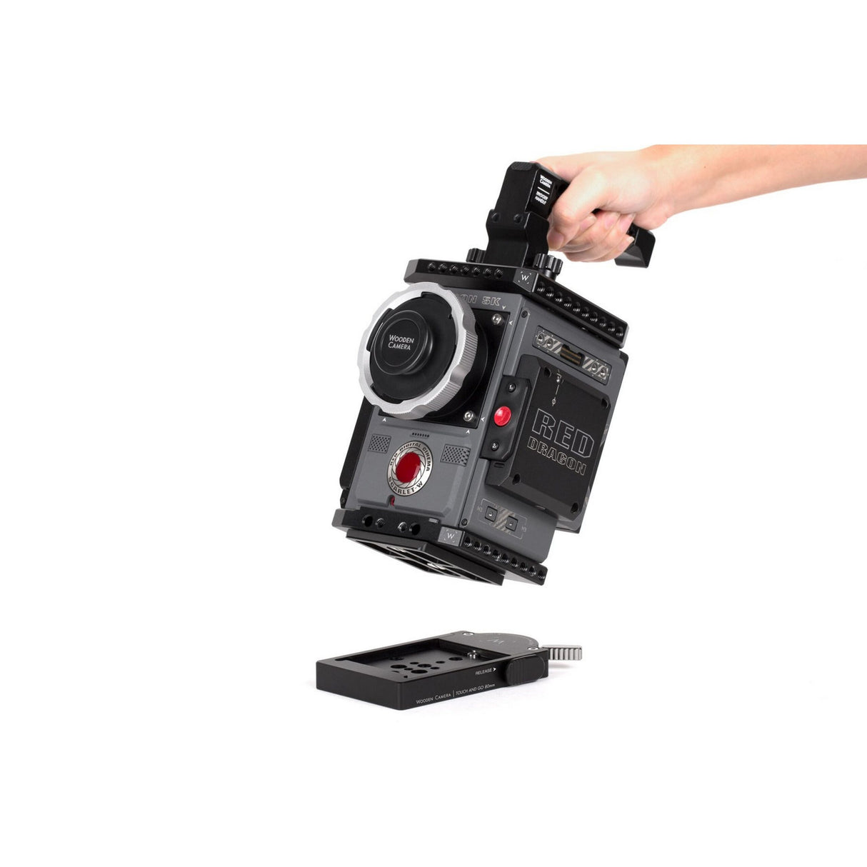 Wooden Camera Mini Touch and Go Receiver Only (80mm Oconnor Euro, Sachtler 16, Ronford Baker Mini-RBQ Compatible)