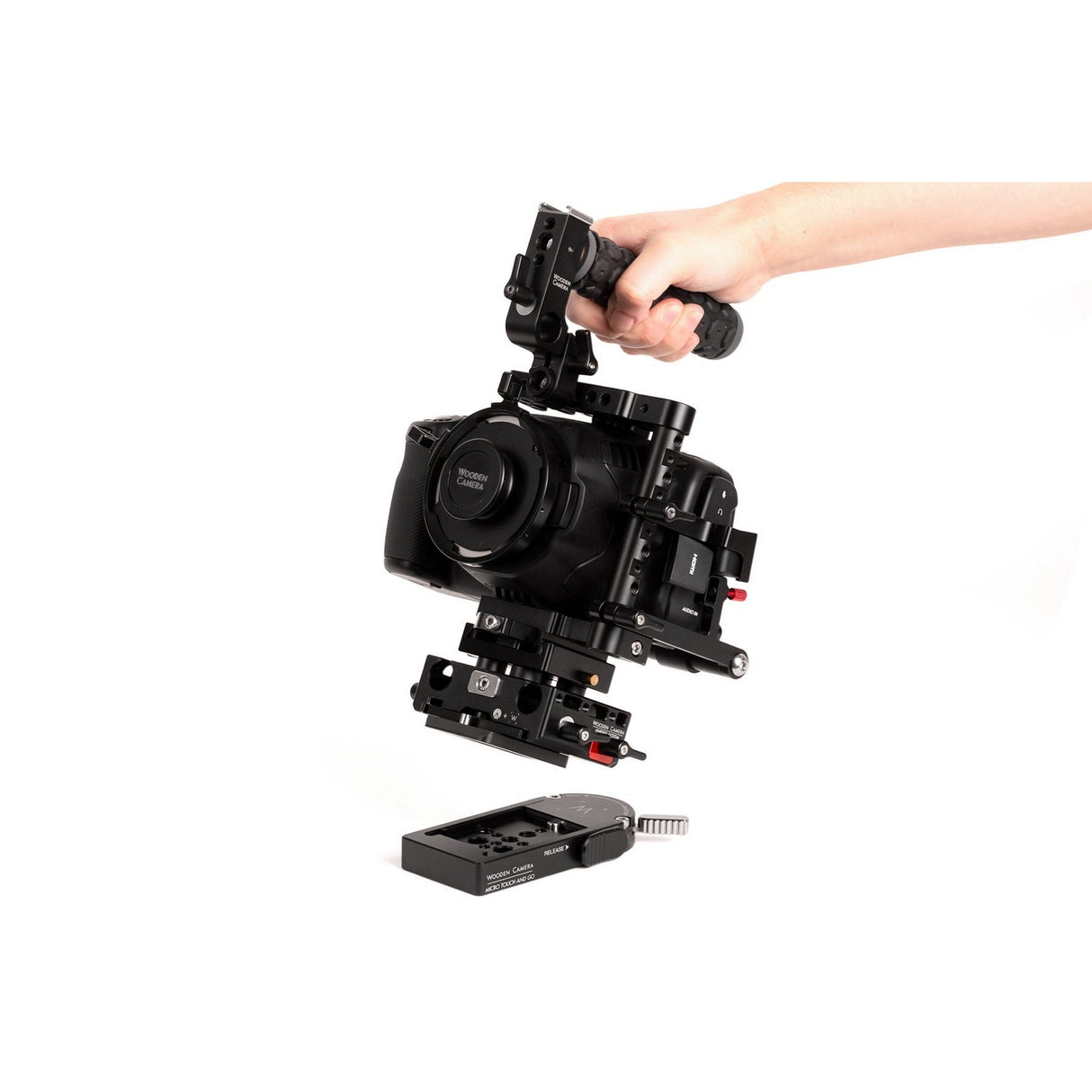 Wooden Camera Micro Touch and Go Receiver for Sachtler FSB 10T, 8T, FSB 6T, Touch and Go Plate S