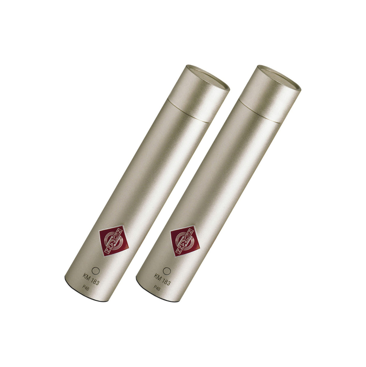 Neumann SKM 183 NI | Stereo Set includes Two Each: KM183, SG21BK, WNS100 in One Woodbox Nickel