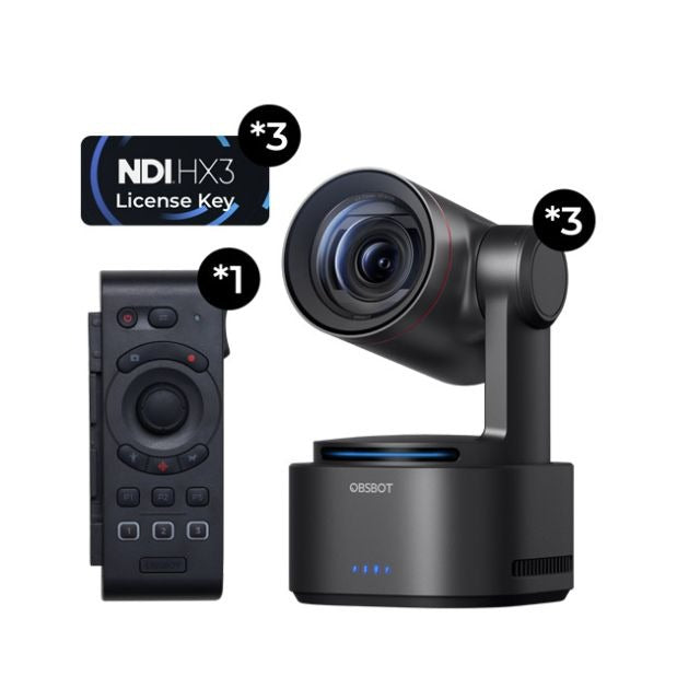 OBSBOT Tail 2 Multicam Combo PTZR 4K AI Tracking + NDI