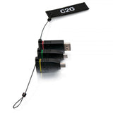 C2G 29878 Universal 4K HDMI Adapter Ring with Color Coded Mini DisplayPort DisplayPort and USB-C