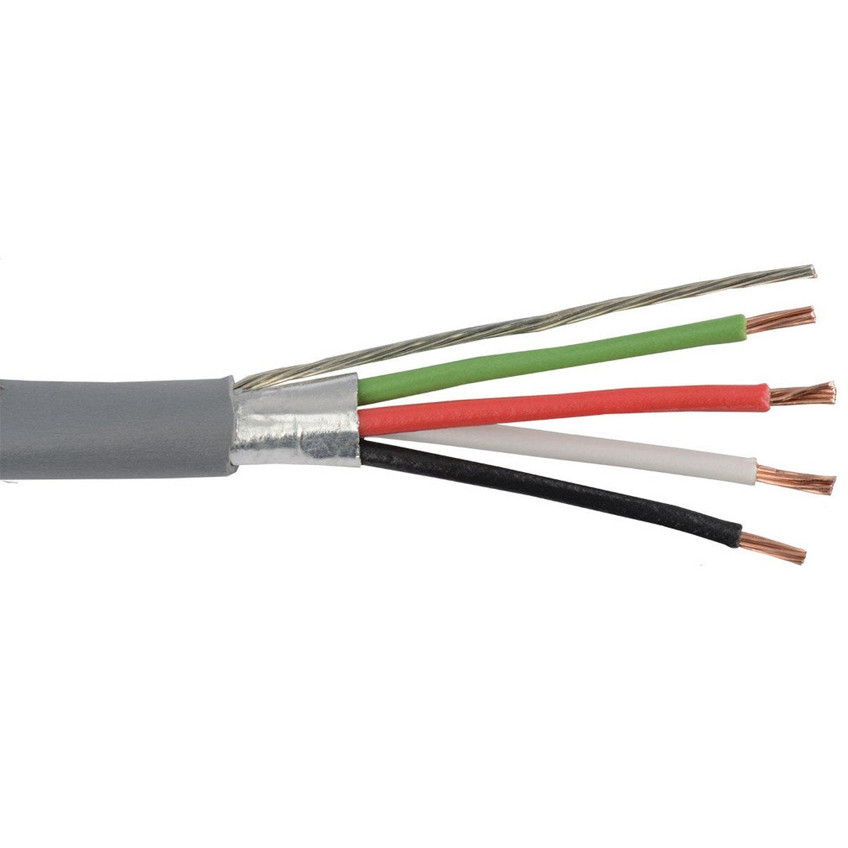 Liberty AV Commercial Grade General Purpose 18 AWG 4 Conductor Shielded Cable Gray