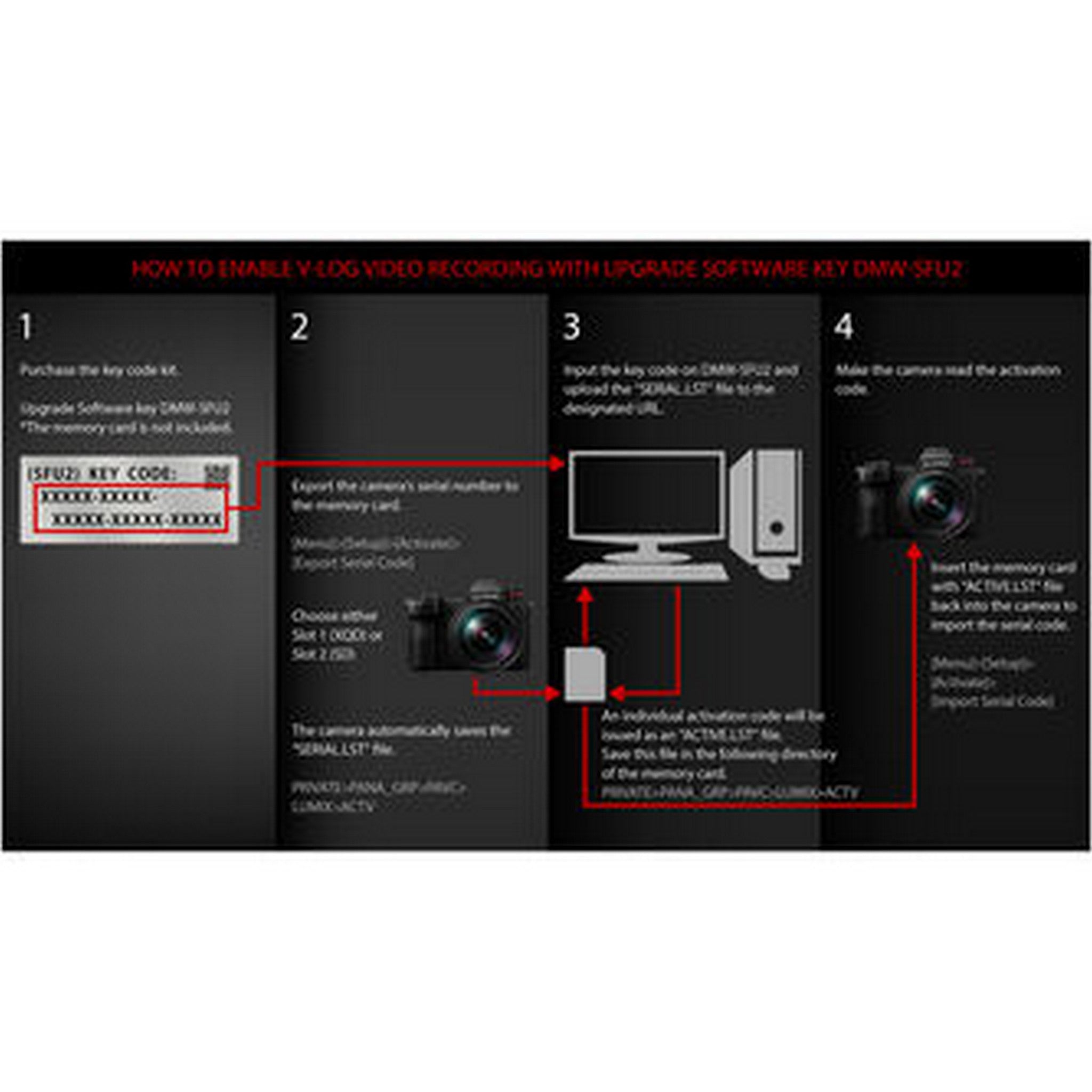 Panasonic LUMIX DMW-SFU2 S1 Filmmaker Upgrade Software Key