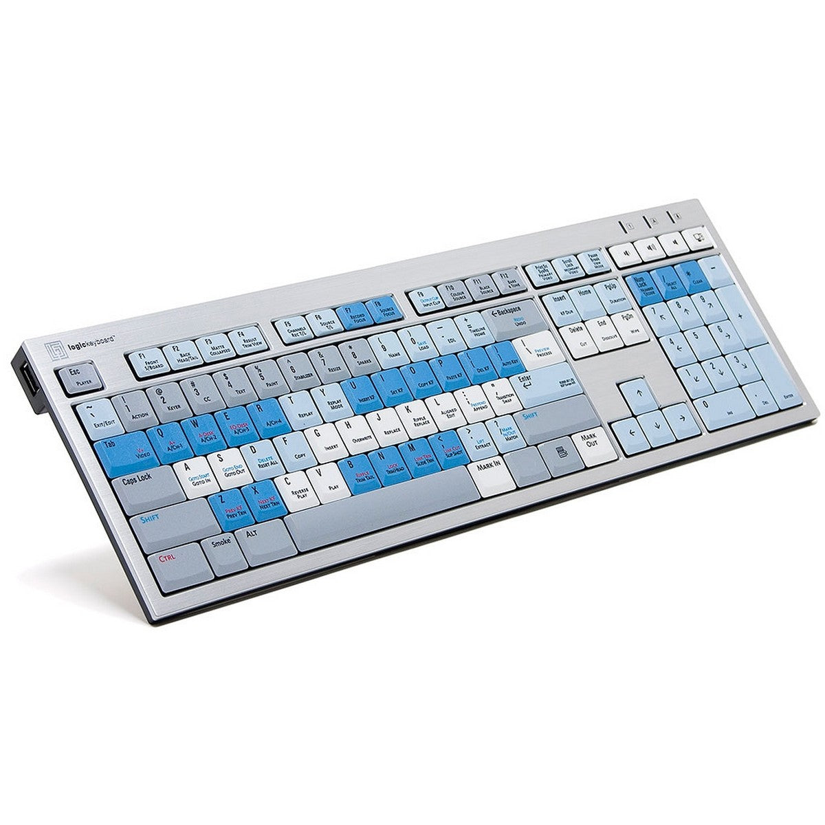 Logickeyboard Autodesk Smoke Slim Line Linux Keyboard Shortcut Keyboard for Autodesk SMOKE Linux