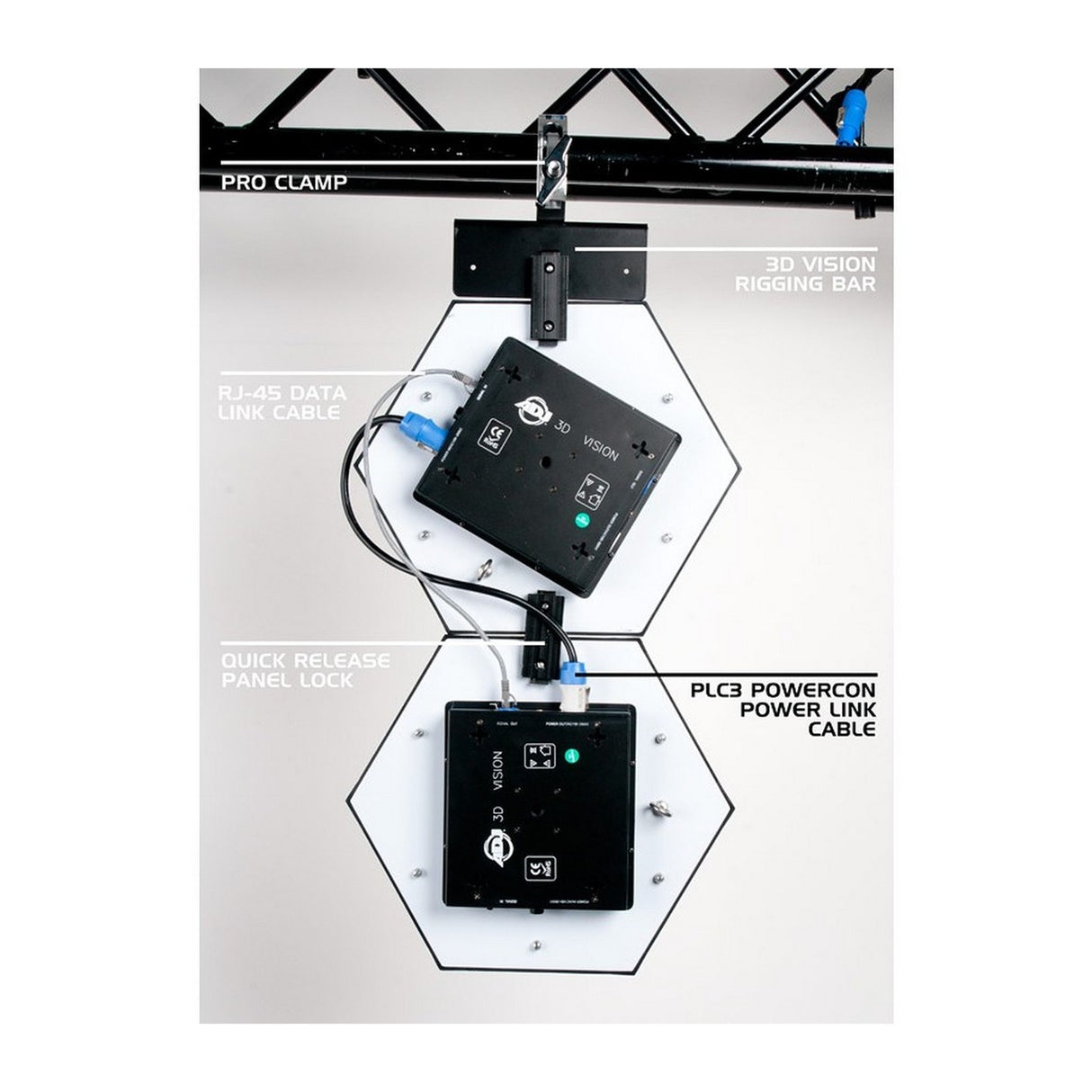 ADJ 3D VISION RB1 Single Panel Rigging Bar for 3D Vision