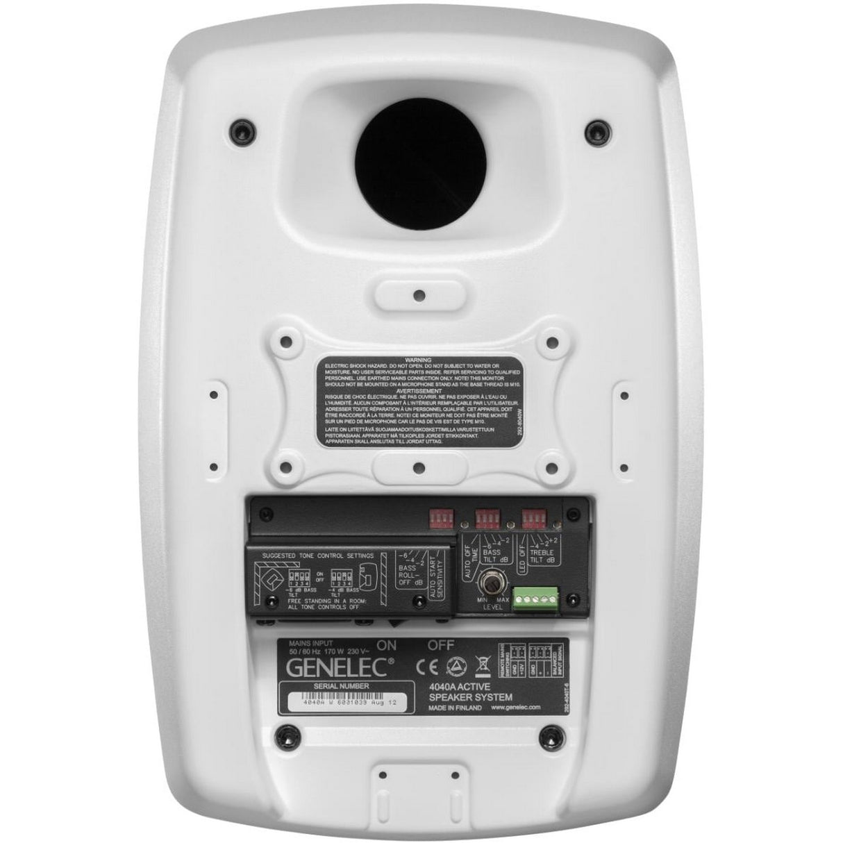 Genelec 4040AWM 6.5-Inch Studio Monitor, Mystic White, SIngle