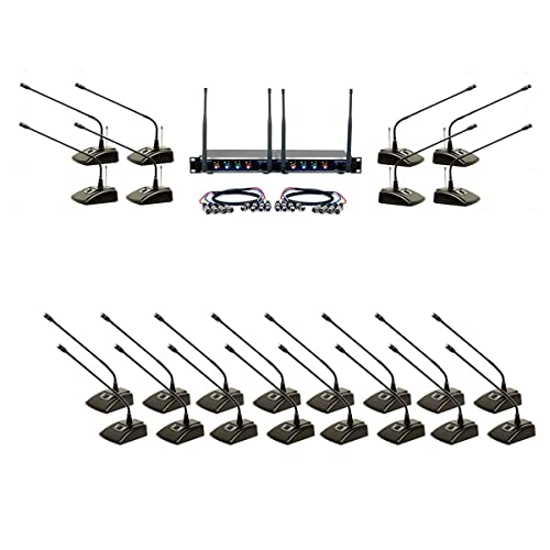 VocoPro Digital-Conference-24-Extend Expandable Plug-and-Play Wireless/Wired Conference System with 24 Microphones