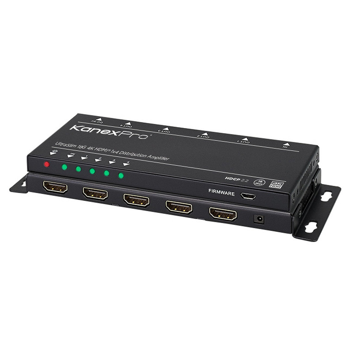 KanexPro SP-1X4SL18G UltraSlim 18G 4K HDMI 4-Port Distribution Amplifier