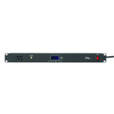 Middle Atlantic PWR-9-RPM PWR Series Horizontal Power Distribution with Local Meter 15A 9-Outlet Black